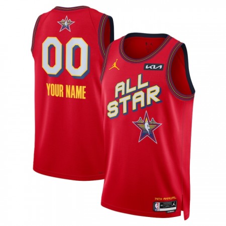 Maillot Basket Homme All-Star 2025 Personnalisé Jordan Rouge Swingman